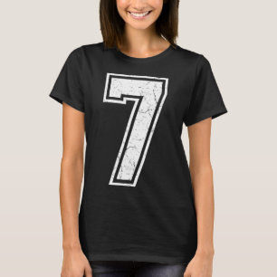 T-shirt Numéro 7 Costume de Meme Correspondant 67 Hommes F