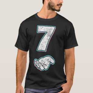 T-shirt Numéro 7 Costume Halloween Hommes Femmes Mème Corr