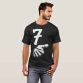 T-shirt Numéro 7 Duo correspondant 67 Mème Génération Alph (Devant entier)