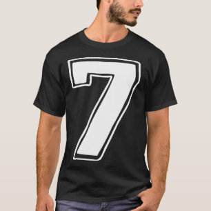 T-shirt Numéro 7 Six Sept 6 7 Meme 67 Drôle 7e Anniversair