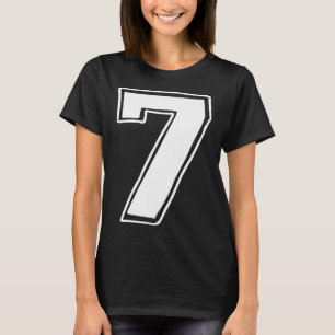 T-shirt Numéro 7 Six Sept 6 7 Mème 67 Drôle 7e Anniversair