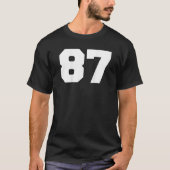 T-shirt Numéro 87 Sports Joueur Jersey 87 Fan BACK IMPRIME (Devant)