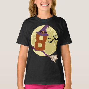 T-shirt Numéro 8 Halloween Thème Halloween 8 ans Enfants