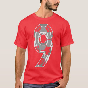 T-shirt Numéro 9 Jersey 9 Maman Joueur Fan