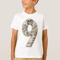 Numéro 9 Mummy Halloween Thème Enfants de 9 ans