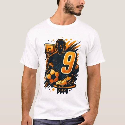 T-shirt Numéro 9 Sports Energy Tee - Basketball & Football (Devant)