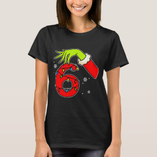 T-shirt Numéro amusant 6 Noël 67 Six Sept Mème Xmas Hommes