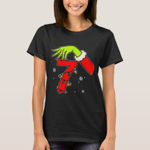 T-shirt Numéro amusant 7 Noël 67 Six Sept Mème Xmas Hommes
