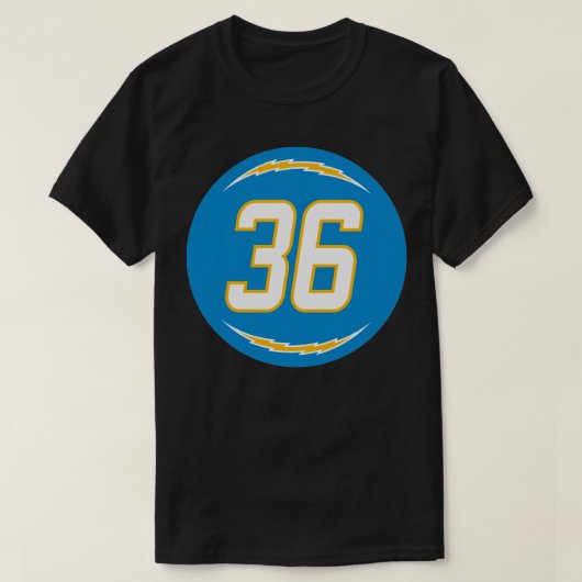 T-shirt Numéro d'adresse Jahleel 36 Jersey Los Angeles Cha (Design devant)