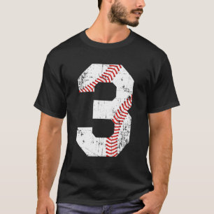 T-shirt Numéro de base-ball 3 Jersey