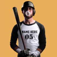 Numéro de base-ball Vintage personnalisé Rétro