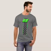T-shirt Numéro de course 22 Course Course Piste de course (Devant entier)