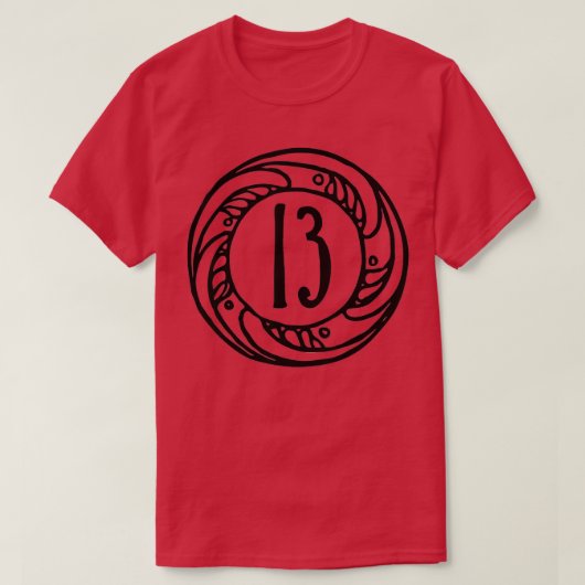 T-shirt Numéro de malchance 13 (Design devant)