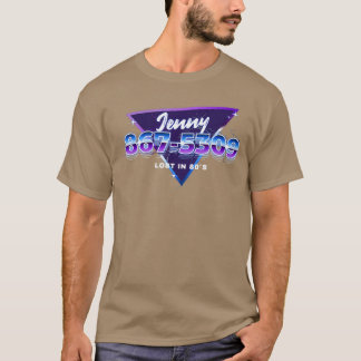 T-shirt Numéro de téléphone de Jenny 8675309 Musique Rock