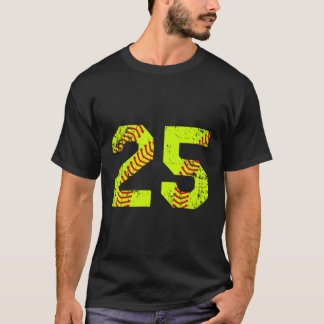 T-shirt Numéro du Softball 25 Jersey