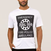 T-shirt Numéro d'urgence 999 Signal Police Ambulance (Devant)