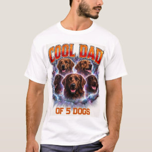T-shirt Numéro et photo personnalisés de chien moderne sim