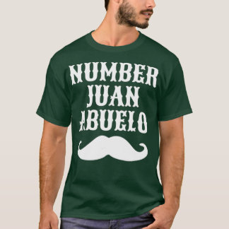 T-shirt Numéro Juan Abuelo espagnol mexicain meilleur papa