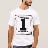 T-shirt Numéro minimal 1 (Devant)