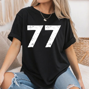 T-shirt Numéro personnalisé Équipe de football scolaire Jo