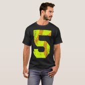 T-shirt Numéro Softball 5 Jersey (Devant entier)