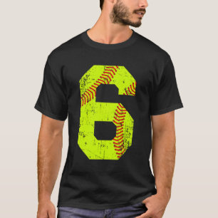T-shirt Numéro Softball 6 Jersey