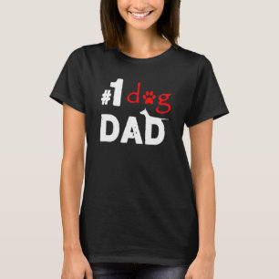 T-shirt Numéro Un Chien Papa Fête des pères 3