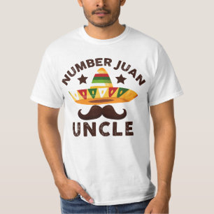 T-shirt Numéro Un Juan oncle Fête des pères mexicaine drôl