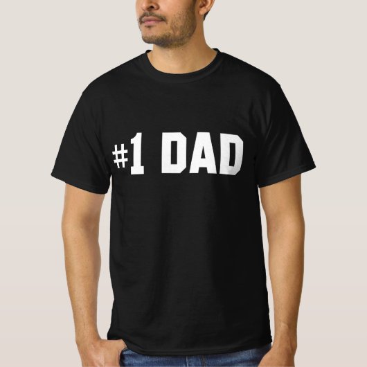 T-shirt Numéro Un papa (Devant)