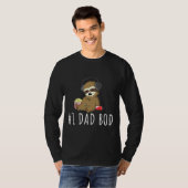 T-shirt Numéro Un Papa Bod Sloth Funny Père X27 Jour S (Devant entier)