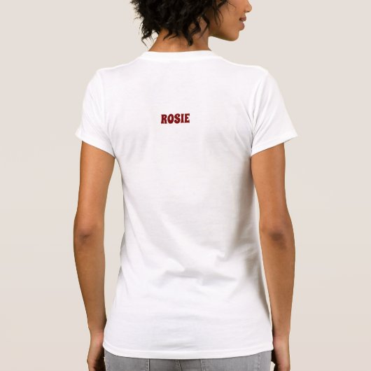 T-SHIRT NUMÉRO UNE FILLE (Dos)