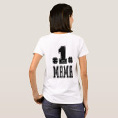 T-shirt Numéro une maman blanche (Dos entier)