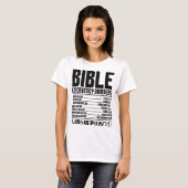 T-shirt Numéros d'urgence de la Bible (Devant entier)
