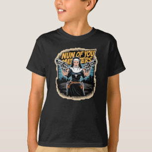 T-shirt Nun Of You'S' Drôle Comic Page Art Lover Sticker
