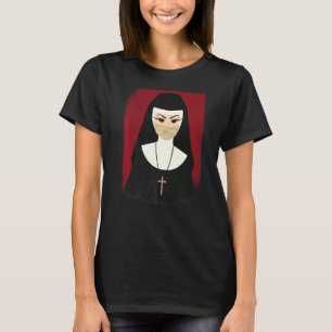 T-shirt Nun zombie nuit terreur costume pour la combinaiso