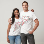 T-shirt Nürburgring Nordschleife - Germany Track Map Photo (Unisexe)