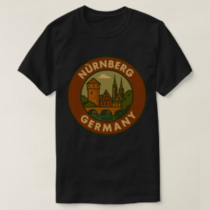 T-shirt Nuremberg Allemagne Ville Art