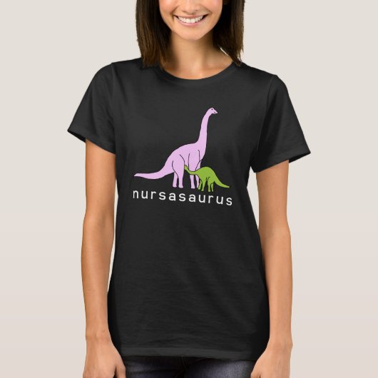 T-shirt Nursasaurus, dinosaure soignant (Devant)