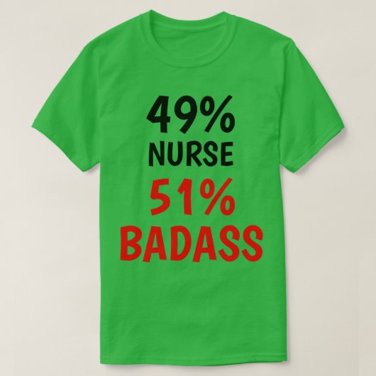 T-shirt Nurse Badass 1 (Design devant)