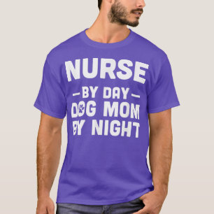 T-shirt Nurse By Day Chat Maman By Night 2124