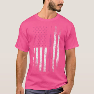 T-shirt Nurse Chemise Rn Lpn American Flag Syringe Doctor