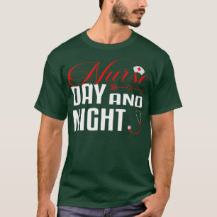 T-shirt Nurse Day and Night Cute Nurse Doctor Aid404