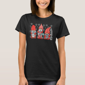T-shirt Nurse Elfes de Noël Mignons Pyjama de Noël