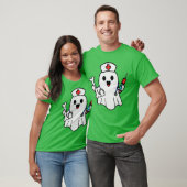T-shirt Nurse Ghost Humerus Scrub Top Halloween Healthcare (Unisexe)