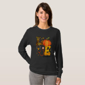 T-shirt Nurse Leopard Pumpkin Thanksgiving Love Ortho Nurs (Devant entier)