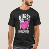 T-shirt Nurse Life Saver Frown Eraser École de soins infir (Devant)