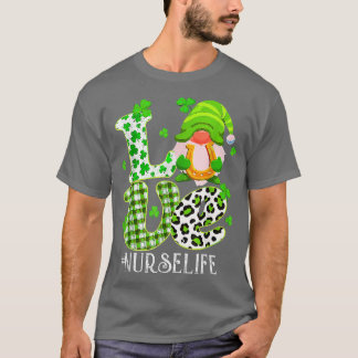 T-shirt Nurse Life St Patrick's Day Lucky Nurse Shamrock L