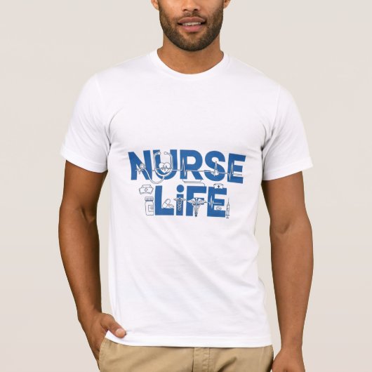 T-shirt Nurse Life symbolic medical design (Devant)