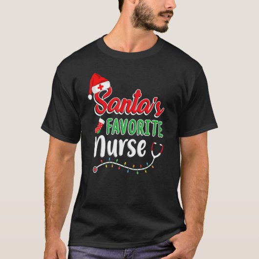 T-shirt Nurse Merry Xmas Nursing Nurse St (Devant)