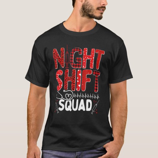 T-shirt Nurse Night Shift Squad Nursing Appreciation RN CN (Devant)